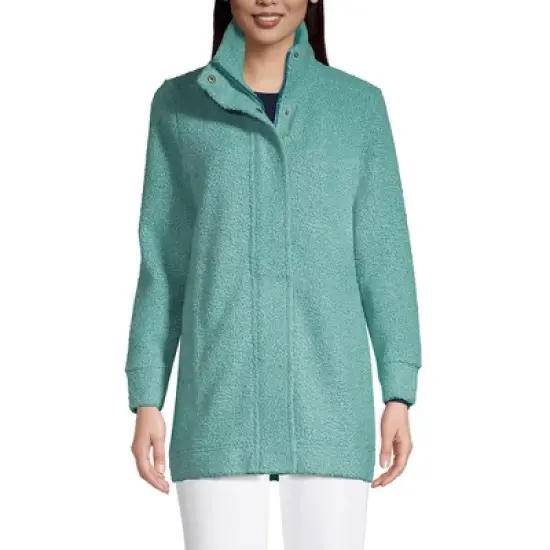 Lands' End Women's Boucle Fleece Coat image {3}