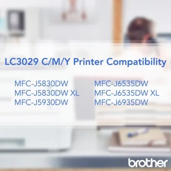 Brother LC30293PK Super High Yield Ink Cartridges 3 Pack image {3}