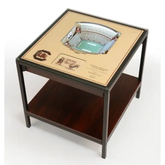 NCAA South Carolina Gamecocks 25-Layer StadiumViews Lighted End Table image {5}