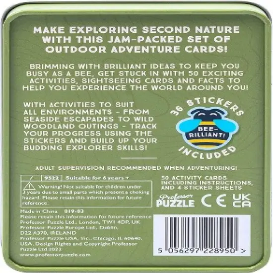 Professor Puzzle USA, Inc. Outdoor Adventure Card Game image {2}