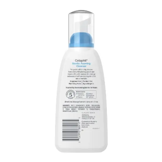 Cetaphil Gentle Foaming Facial Cleanser with Glycerin - 8 fl oz image {1}