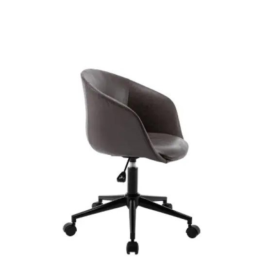 Modern Curved Back Barrel Office Chair - WOVENBYRD image {7}