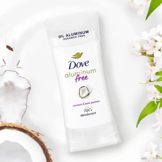 Dove Beauty Aluminum-Free Deodorant Stick Twin Pack - Coconut and Pink Jasmine - 2.6oz/2ct image {3}