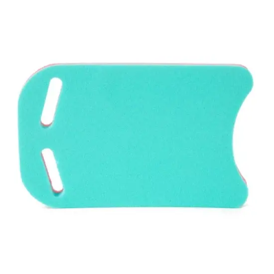 Floatation iQ Swimming Pool Training Fitness Exercise Universal Foam Paddle Kickboard Water Toy for Kids and Adults, Pink/Teal image {1}