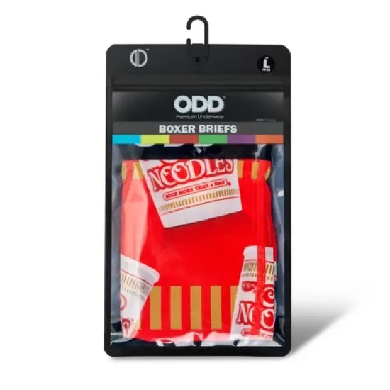 Odd Sox Men's Funny Underwear Boxer Briefs, Top Ramen Noodle Soup Flavors, Novelty Print image {4}