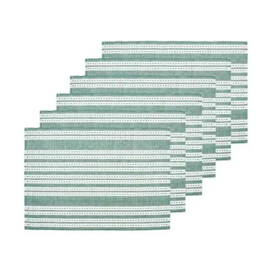 C&F Home Warner Emerald Placemats Set of 6, 14" x 20" image {4}