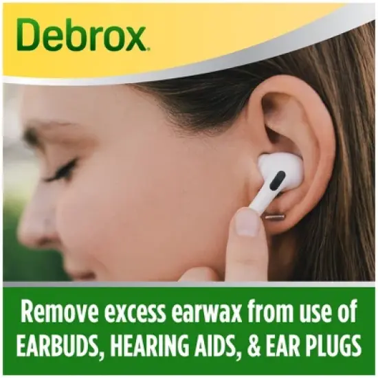 Debrox Earwax Removal Kit with Ear Drops & Bulb Ear Syringe - 0.5 fl oz image {5}