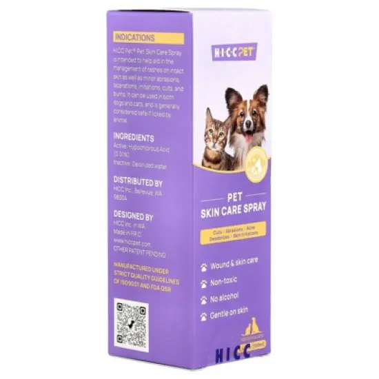 HICC Pet Pet Skin Care Spray, For Dogs & Cats, 3.4 fl oz (100 ml) image {4}