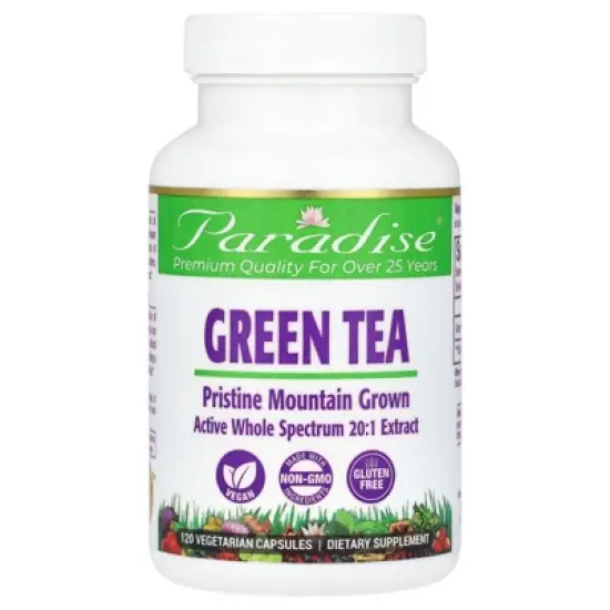 Paradise Herbs Green Tea, 120 Vegetarian Capsules (250 mg per Capsule) image {3}
