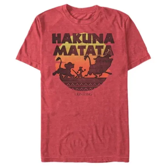 Men's Lion King Hakuna Matata Sunset Circle T-Shirt image {6}