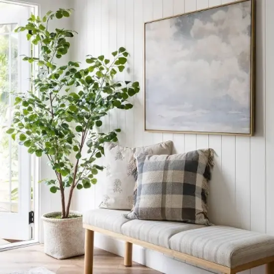 Ledges Digital Floral Print Distressed Persian Rug Green - Threshold&trade; designed by Studio McGee image {4}