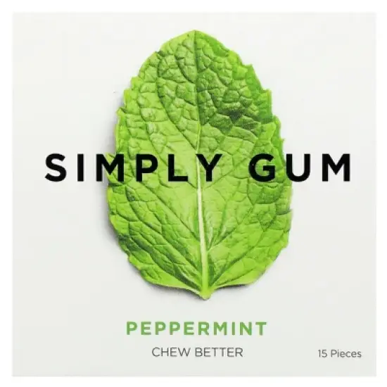Simply Gum Chewing Gum Peppermint 15 Pieces image {2}