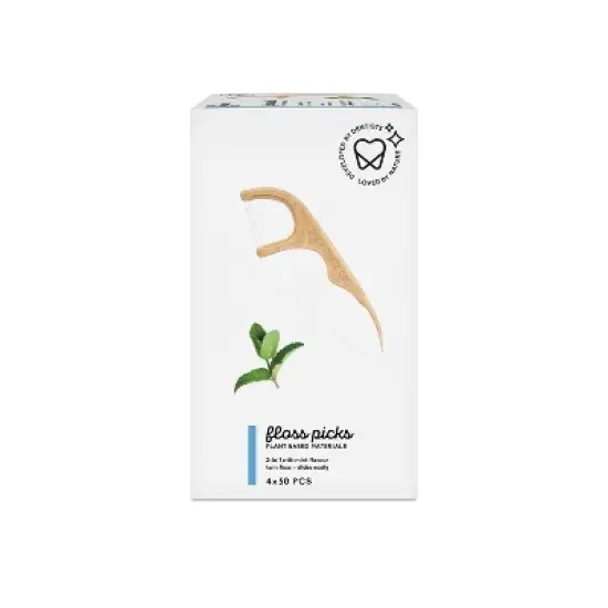 The Humble Co. Plant-Based Dental Floss Picks - Mint - 50ct/4pk image {3}