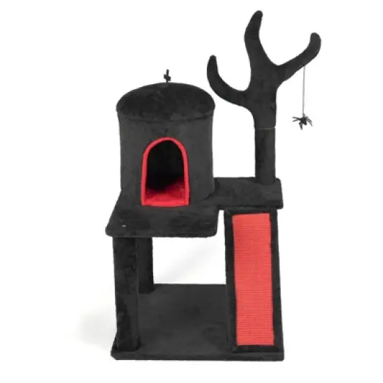 Karl Home 41 inch Halloween Gothic 2-Tier  Cat Tree image {8}