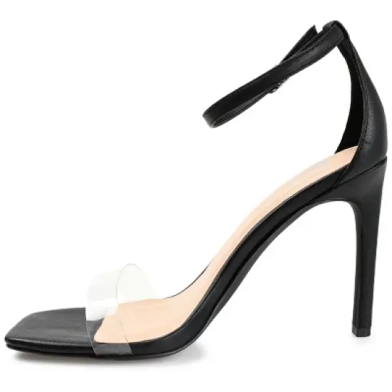 Journee Collection Womens Lorelei Tru Comfort Foam Open Toe High Stiletto Pumps image {1}