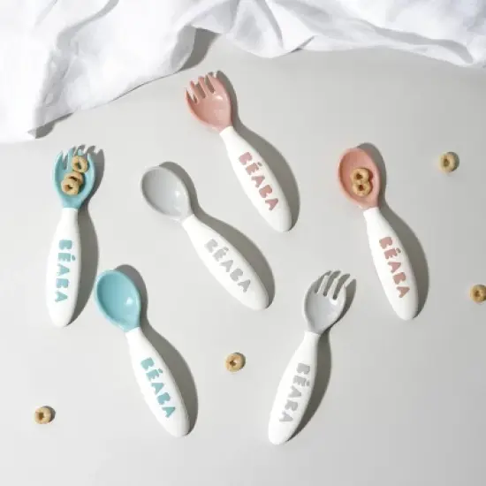 Beaba 10pc Self-Feeding Cutlery Set image {1}