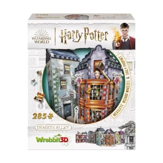 Harry Potter Diagon Alley Collection 4pk 3D Puzzle Set - 1175pc: Wrebbit Foam Educational Toy, Fantasy Theme image {9}