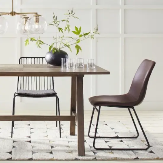 Set of 2 Sodra Rounded Seat Wire Dining Chair Black - Threshold&trade; image {5}