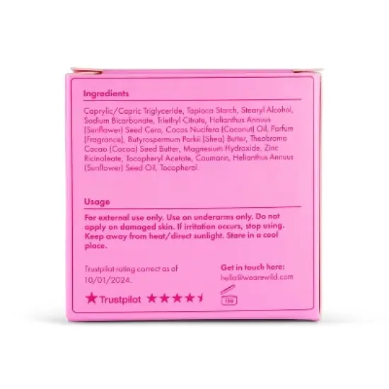 Wild Cosmetics Cream Deodorant - Cherry Blossom - Aluminum-Free image {4}