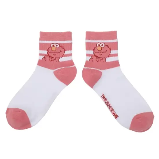 Sesame Street Character Art Women's 3-Pair Casual Quarter Crew Socks-OSFA image {3}