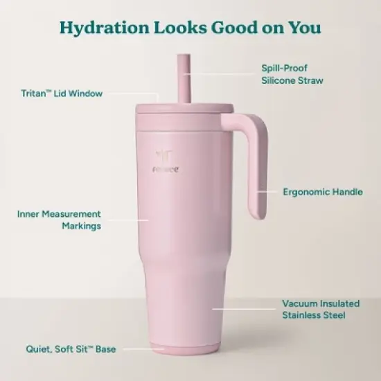 Reduce 40oz Chiller Vacuum Insulated Stainless Steel Spill-Proof Tumbler image {2}