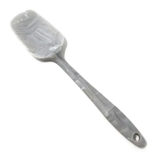 Norpro 8.25-inch Silicone Mini Spoonula, Gray Marble Pattern image {6}