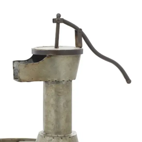 18" x 15" Farmhouse Metal Fountain Gray - Olivia & May image {4}