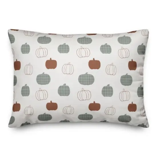 Creative Products Tiny Pumpkin Pattern 20 x 14 Indoor / Outdoor Pillow image {1}