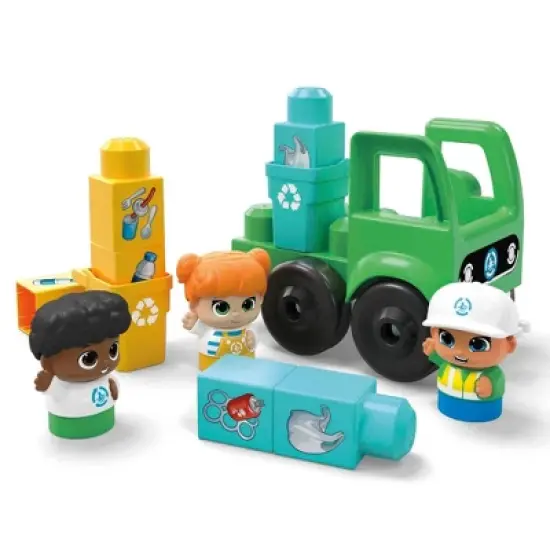 MEGA BLOKS Green Town Ocean Time Clean Up Building Toy Blocks - 70pcs image {4}
