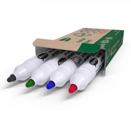 Show-me&reg; Chunky Dry Erase Markers, Assorted, Box of 4 image {2}