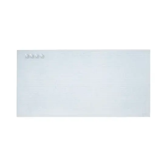 ECR4Kids MessageStor 18in x 36in Magnetic Dry-Erase Glass Board and 4 Rare Earth Magnets image {10}