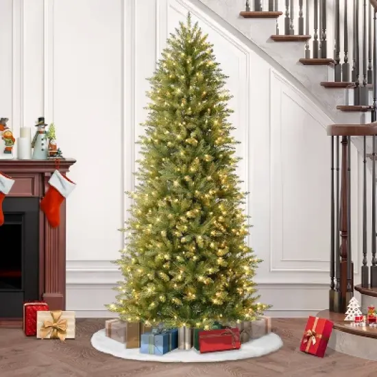 7.5ft Pre-lit Artificial Christmas Tree Forest Fir - Puleo image {4}