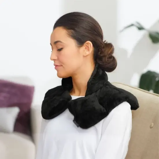 Sharper Image Neck and Shoulder Massage Body Wrap - Black image {1}