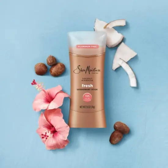 SheaMoisture Solid Deodorant Stick - Fresh Coconut & Hibiscus - Aluminum-Free 2.6oz image {3}