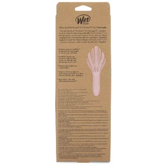 Wet Brush Go Green Curly Detangling Hair Brush - Pink image {4}