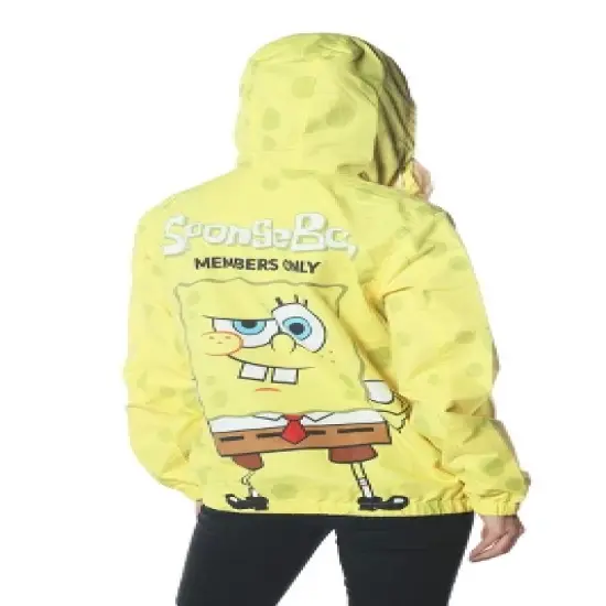 Members Only - Women's Spongebob Windbreaker Oversized Jacket image {2}
