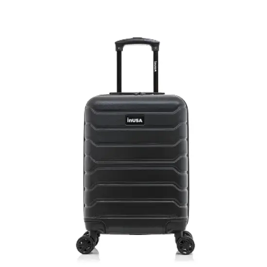 InUSA Trend Lightweight Hardside Large Checked Spinner Suitcase image {1}