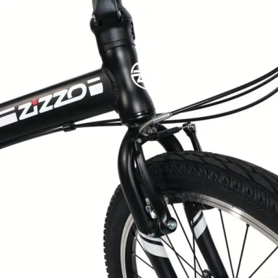 ZiZZO Campo 7 Speed 20" Folding Bike - Black image {4}