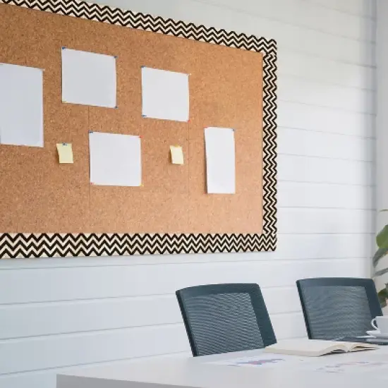 Creative Teaching Press&reg; Core Decor Black and Wood Chevron EZ Border, 48 Feet Per Pack, 3 Packs image {4}