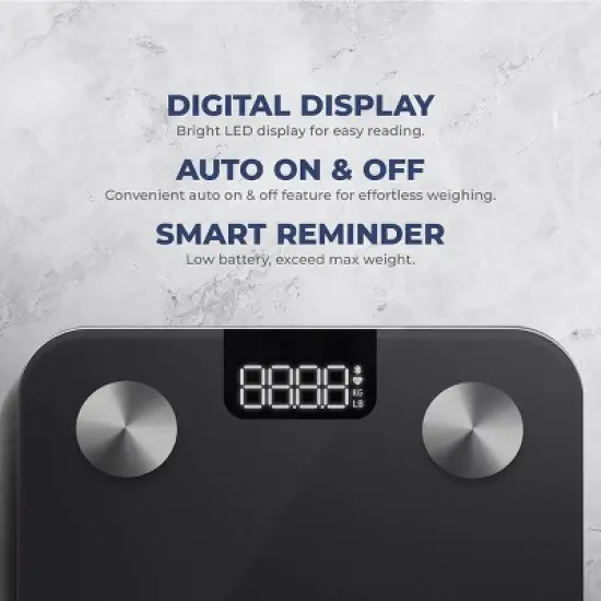 Sunny Health & Fitness Composition BMI Smart Scale SunnyFit&reg; App Compatible - SF-WS022063 image {4}