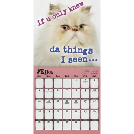 Trends International Inc. 2023-24 Wall Calendar 12"x12" Snarcatstic image {2}