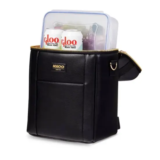 Igloo Luxe Mini Convertible Cooler Backpack - Black image {2}