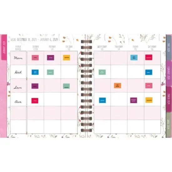 Lang 2024 Weekly/Monthly Planner 8.5"x9.5" Plan-It Watercolor Wonder image {2}