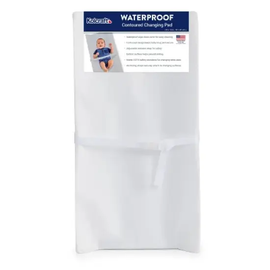 Kolcraft Waterproof 2-Sided Contoured Changing Pad image {6}