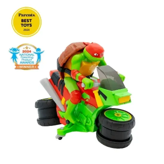 Teenage Mutant Ninja Turtles RC Raph's Rad Ride: Remote Control Motorcycle, Fine Motor Skills Development, Battery-Powered image {1}