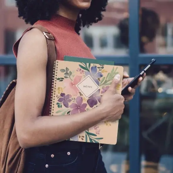 Cambridge 160pg Ruled Notebook 9.875"x8.75" Floral image {9}