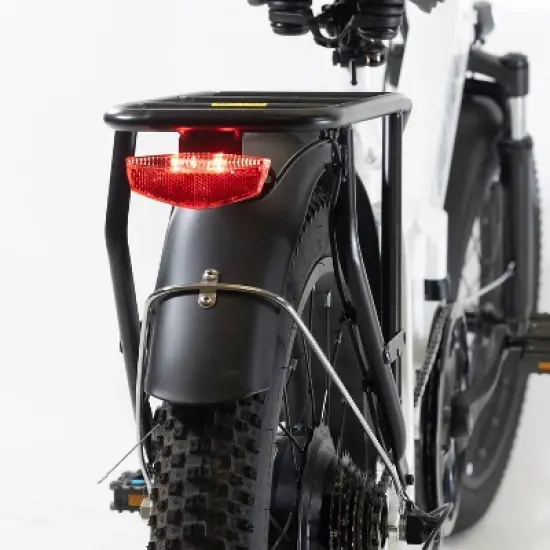 GOTRAX Adult F2 20" Step Through Electric Folding Bike - White image {4}