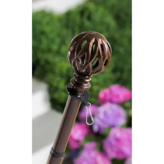 Evergreen Diamond Cut Ball Interchangeable Finial, Bronze- 4x2.25x2.25 in Durable Hardware for Flags image {2}