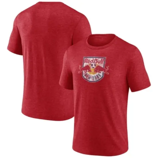 MLS New York Red Bulls Men's Throwback Tri-Blend T-Shirt image {3}