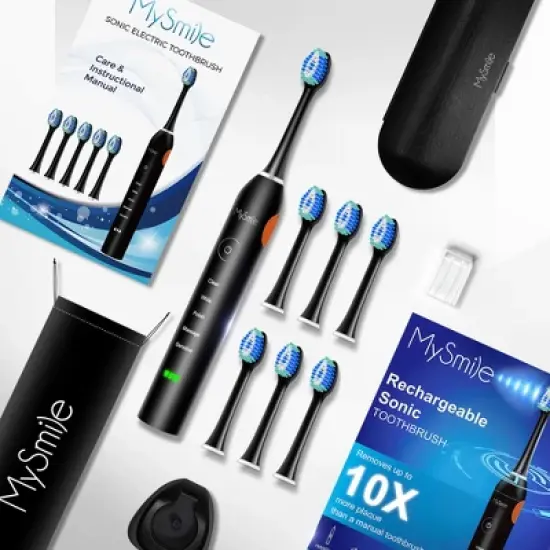Sonic Toothbrush & Replacement Heads Bundle image {9}